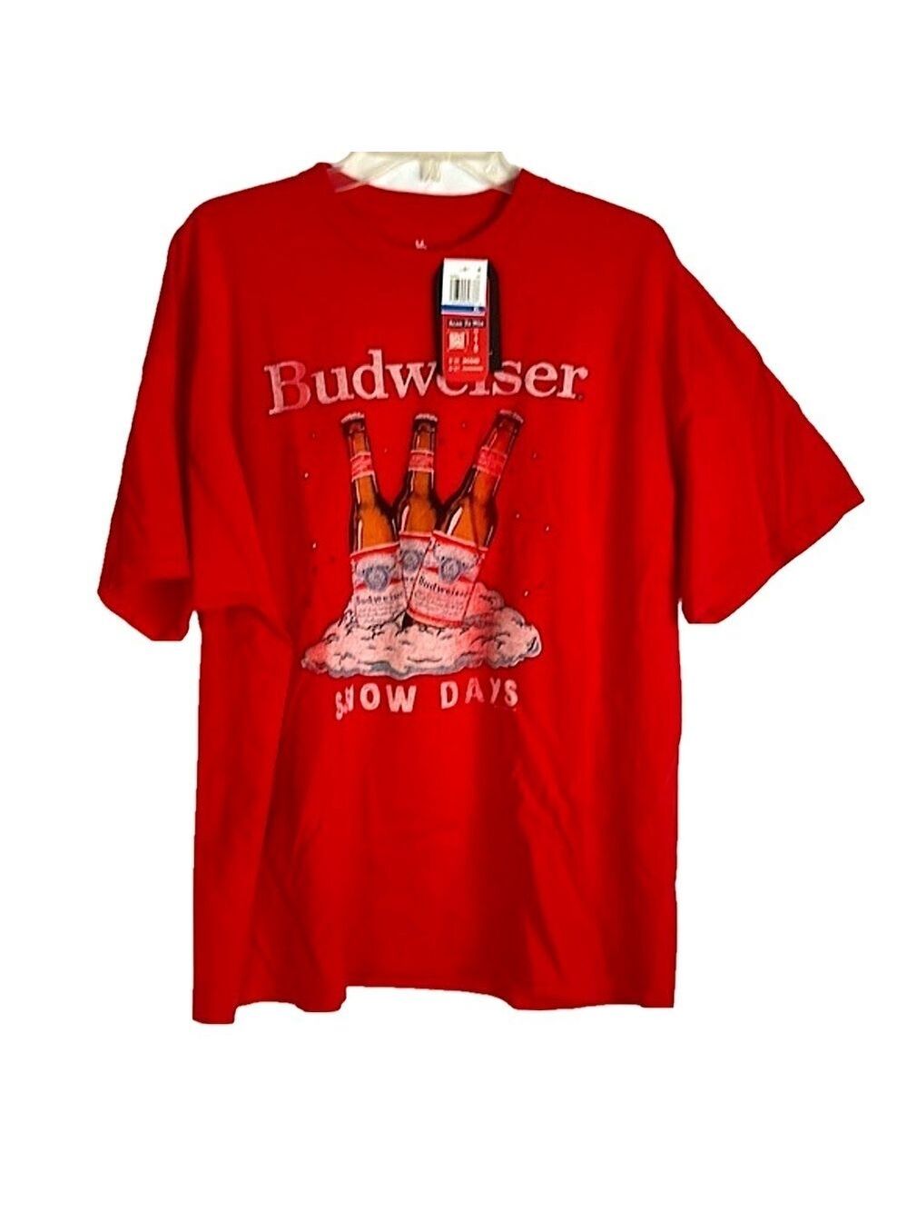 Junk Food Clothing Budweiser Tee Shirt, Size XL, & L,  Cotton, NWT
